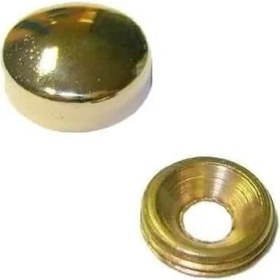 Resim TeknoKapsül Dekoratif Vida Kapağı Sarı 20MM - 10 Adet 