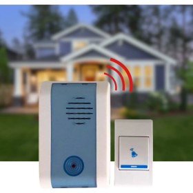 Resim Buffer Buffer® Wireless Bağlantılı Ev, Ofis, Daire Veya Bahçe Kapıları Için Kablosuz Kapı Zili 