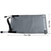 Resim 79 X 44 Cm Çocuk Uçak Koltuğu Genişletici Taşınabilir Seyahat Koltuğu Minderi Gri 