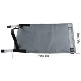 Resim 79 X 44 Cm Çocuk Uçak Koltuğu Genişletici Taşınabilir Seyahat Koltuğu Minderi Gri 