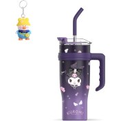 Resim Runxi Life Hall Sanrio Big Mac Termos Bardağı Büyük Kapasiteli Su Bardağı Pipetli Buz Bardağı Araba Bardağı (Yurt Dışından) 