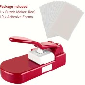 Resim Kendin Yap Yapboz Yapma Seti - Yapışkan Köpükler, El Sanatları Kağıdı Kesici & Fotoğraf Delici ile 10.16x15.24cm'lik Benzersiz Yapbozlar Yaratın, Scrapbooking & Sanatlar İçin 