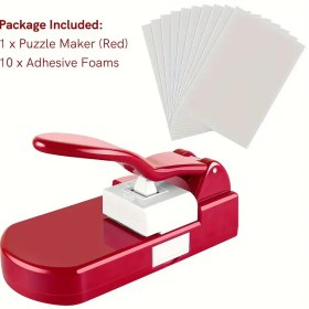 Resim Kendin Yap Yapboz Yapma Seti - Yapışkan Köpükler, El Sanatları Kağıdı Kesici & Fotoğraf Delici ile 10.16x15.24cm'lik Benzersiz Yapbozlar Yaratın, Scrapbooking & Sanatlar İçin 