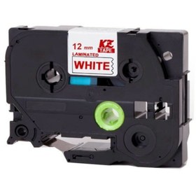 Resim Printpen Brother P Touch Tz Tape Tze135 Şeffaf Etikete Beyaz 12mmx8m Muadil 