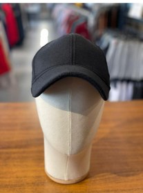 Resim Kaşe Kumaş Kışlık Siyah Renk Cap Şapka Siyah 