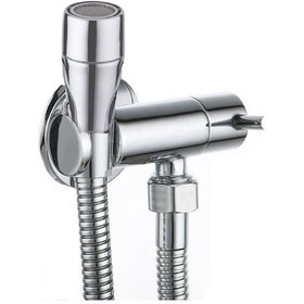 Resim Fause Spiralli Taharetmatik Taharet El Duşu Askılı Ara Musluk Set 102 Gri 