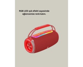 Resim Rgb LED Işıklı 20W Taşınabilir Hoparlör Bluetooth 5.3 + Type-C Şarj 