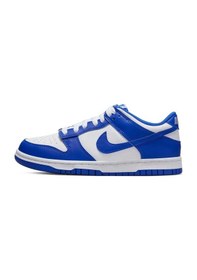Resim Nike Dunk Low Gs Leather Unisex Sneaker Hakiki Deri Beyaz Mavi Günlük Spor Ayakkabı Mavi - Beyaz 