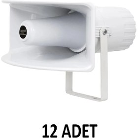 Resim L-Sound 12 Adet - Yassı Abs Horn - Boş Kasa 