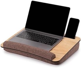 Resim Vigo Wood-LS016 Minderli Laptop Sehpası (Meşe) 