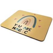 Resim WuW Sen Bir Sihirsin Dikdörtgen Kaymaz Taban Mouse Pad 