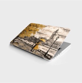 Resim Laptop Sticker Bilgisayar Notebook Pc Kaplama Etiketi Londra Sarı 