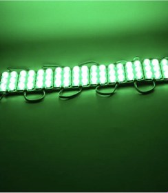 Resim Point 3 Ledli Parmak Led Modül 1.5w 2835 Smd Mercekli 12v-20 Adet Yeşil 