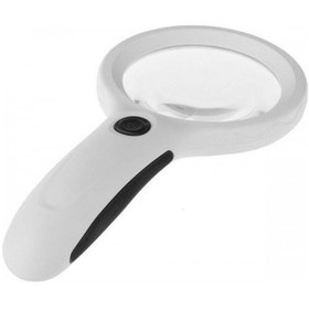 Resim Büro Ev Ofis İçin 2,5x Büyütür 90mm 2lens 8led Işıklı Büyüteç Mor Işıklı Para Kontrol Büyüteci 