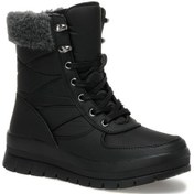 Resim Polaris 318626 Bayan Kürklü Fermuarlı Bot Siyah 