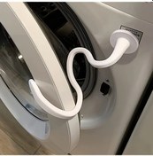 Resim Elmpaly Beyaz Çamaşır Makinesi Kapı Tutucu - Esnek Kaymaz Kokuya Dayanıklı Kurutucu Aksesuarı 