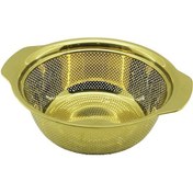 Resim 23cm Gold Paslanmaz Metal Sepet Süzgeç Kendinden Kulplu 52 