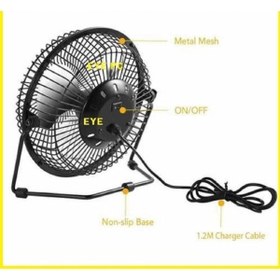 Resim EYE PC Kablolu Usb Vantilatör Pervane Metal Kasa Fan Üfleme 