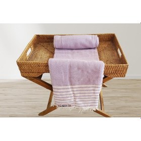 Resim Aksu Summer Line Çok Amaçlı Örtü Pike Koltuk Örtüsü 170x220 Lila Lila 