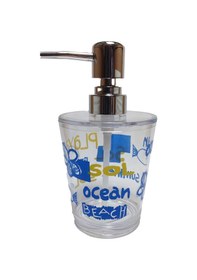 Resim Sıa Sıvı Sabunluk Deniz Desen 8x8x16cm 350ml 