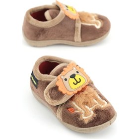 Resim Gezer Bebe Erkek Çocuk Kışlık Cırtlı Ayarlanabilir Günlük Okul Kreş Panduf Ayakkabı Ga2kbm.03361.00.z16.k04 Kahverengi 