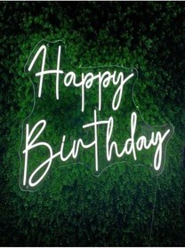 Resim BİZ BU İŞİN KEYİF KISMINDAYIZ Happy Birthday Yazılı Neon Tabela 
