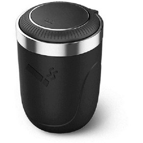 Resim HMNL Araç Içi Işıklı Küllük Otomatik Açma Kapama Metal İçli Kapaklı Araba Küllüğü Oto Küllük 