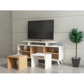 Resim Kutay Tv Ünitesi Beyaz-Teak 