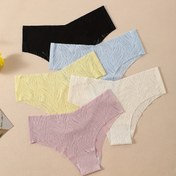 Resim Beş renkli seksi külotlardan oluşan beş parçalı set, Kadınlar için delikli nefes alabilen külotlar 