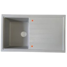 Resim Vinox Gri Tek Göz Granit Eviye 50x86 Vx004 