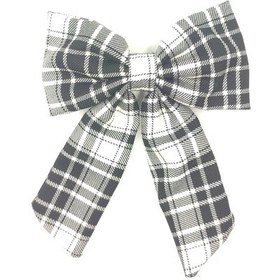 Resim Tedz Collection Mordino Siyah Beyaz Ekose Fiyonk Saç Tokası Çok Renkli 