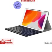 Resim iPad Uyumlu 7.Nesil 10.2 Inch 2019 Bluetooth Klavyeli Standlı Kılıf Bkk4 