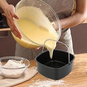 Resim Kare kek kalıbı, ekmek pişirme sepeti, Air Fryer kek kalıbı, Airfryer aksesuarı, hava fritözü aksesuarı, hava fritözü kek tavası, sıcak hava fritözü pişirme kalıbı, kek tavası yedeği, 7/8 inç 
