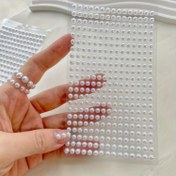 Resim 1792 adet Prenses Temalı Kendinden Yapışkanlı İnci Çıkartmaları, Parlak Yuvarlak Plastik Taşlar Saç ve Yüz Süslemesi için, Parlak Bitiş, Tek Kullanımlık, Kokusuz - 3/4/5/6/8mm El Sanatları Süslemeleri, Prenses Aksesuarları 