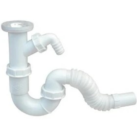 Resim Lavabo Sifonu S Gövde Körüklü Tek Girişli 