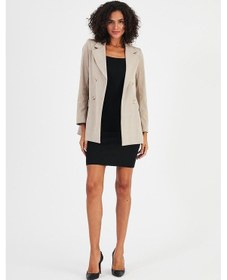 Resim Alexandergardı Ekoseli Astarsız Cepli Kruvaze Blazer Ceket B24-00202 001 