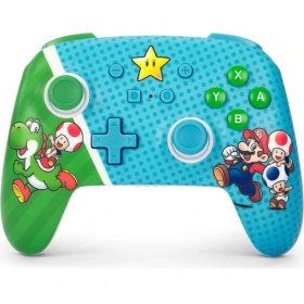 Resim Nintendo Switch 2 Kablosuz Geliştirilmiş Oyun Kolu Lisanslı Mario Super Star Friends Powera 