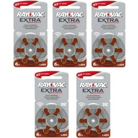 Resim Rayovac Extra Advanced 312 Numara İşitme Cihazı Pili 6 x 5'li 