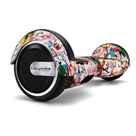 Resim Citymate Elektrikli Kaykay 6.5" Mix Grafity Desenli Akıllı Dengeli Hoverboard 