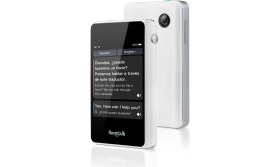 Resim Fluentalk Timekettle T1 Mini Beyaz LCD Tablet Dil Tercüme Cihazı Anında Çeviri Özelliği ile Kompakt 