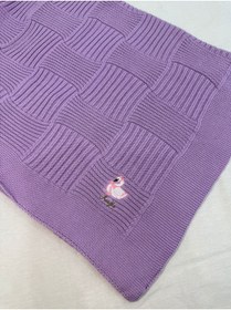 Resim belpa Kuğu Concept Triko Bebek Battaniyesi %100 Pamuklu,Sepet Örgü Desenli,Kız Bebek Erkek Bebek Battaniyesi,Kalın Triko Bebek Battaniyesi 