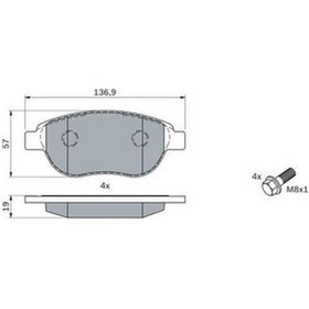 Resim Peugeot 307 1.6hdi 2004-2007 Bosch Ön Balata Netpar23600 