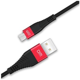 Resim DM SL003 USB to Type-C 3A Hızlı Şarj ve Data Kablosu Siyah 1.2 Metre 