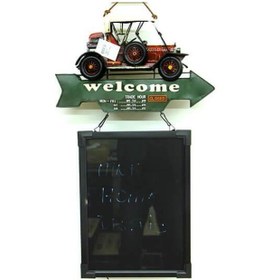 Resim Kenpazar Dekoratif Metal Yazı Tahtası Tabela Okul Tahtası Led Işıklı 