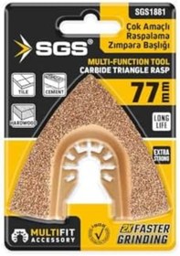Resim Yıldızan buydazzle Multi- Kesici ve Raspalama Zımpara Başlığı, 77mm, Model SGS1881 modaflow 1096638 