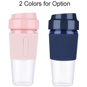 Resim Qingmipy Usb Şarjlı Mini Blender - 300ml Mavi El Blenderi İle Smoothie, Juice Ve Milkshake Hızlı Hazırlanır 