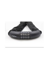 Resim Raptor Bisiklet Kilidi Zincir Kilit - 6x90 Cm Şifreli Kilit Kılıflı 5 Şifreli Siyah Renk Siyah 