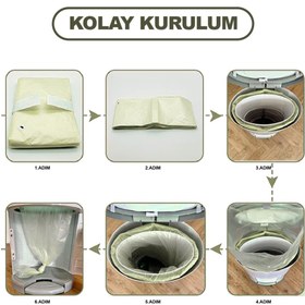 Resim HappyNappies 16l Uyumlu Yerli Malı Çöp Poşeti - 3 Paket - 1500 Adet Bebek Bezi Kapasitesi 