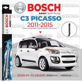 Resim C3 Picasso Muz Silecek Takımı 2011-2015 Bosch Aerotwin 