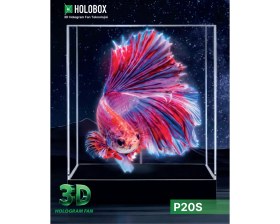 Resim Holobox P20 Slim 3D Kabinli Hologram Fan 